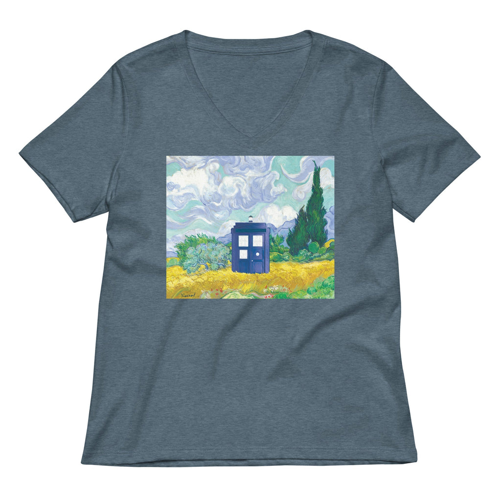 Visiting Van Gogh Women's V-Neck Tee