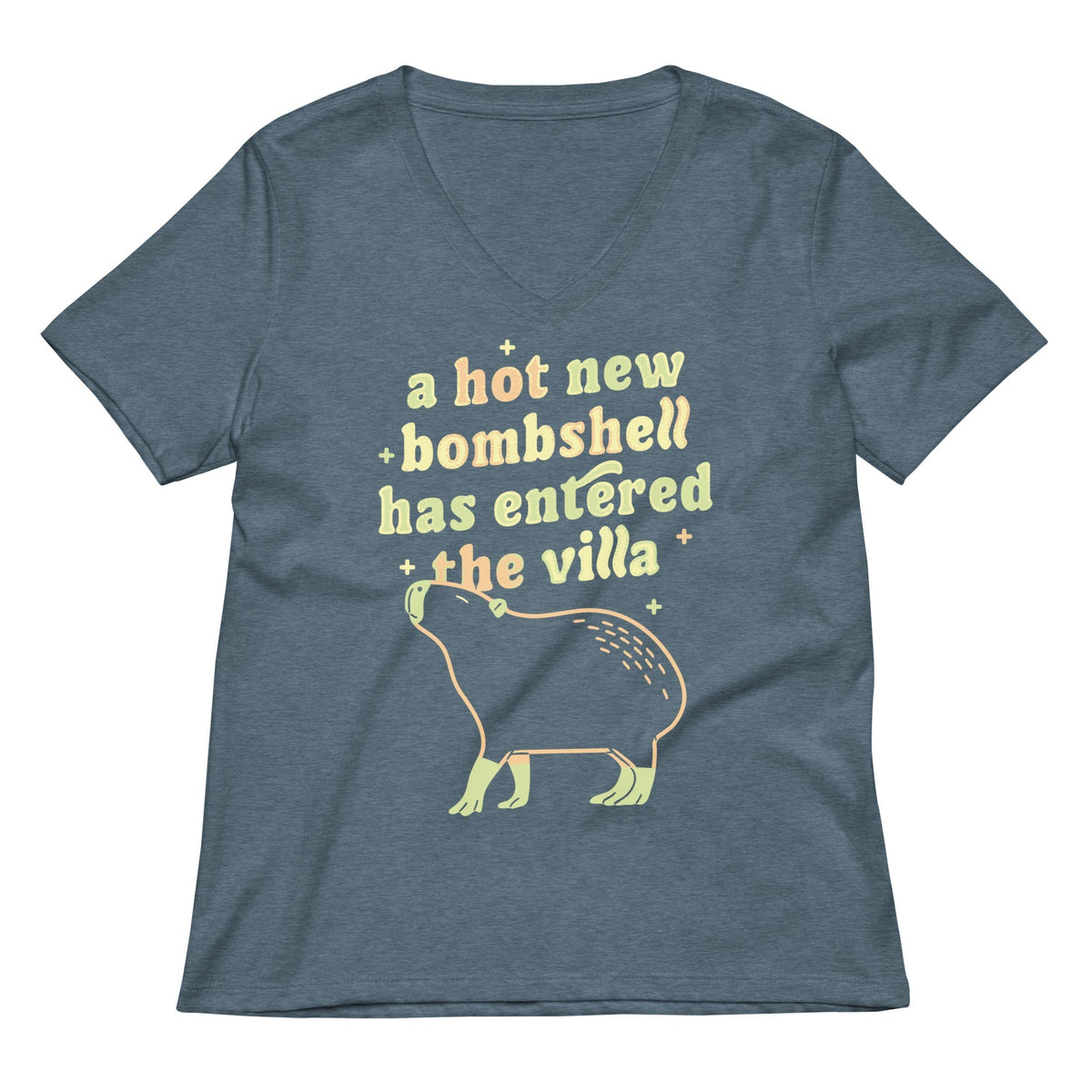 A Hot New Bombshell Has Entered The Villa Women's V-Neck Tee