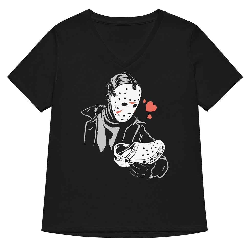 Jason Loves Crocs Women's V-Neck Tee