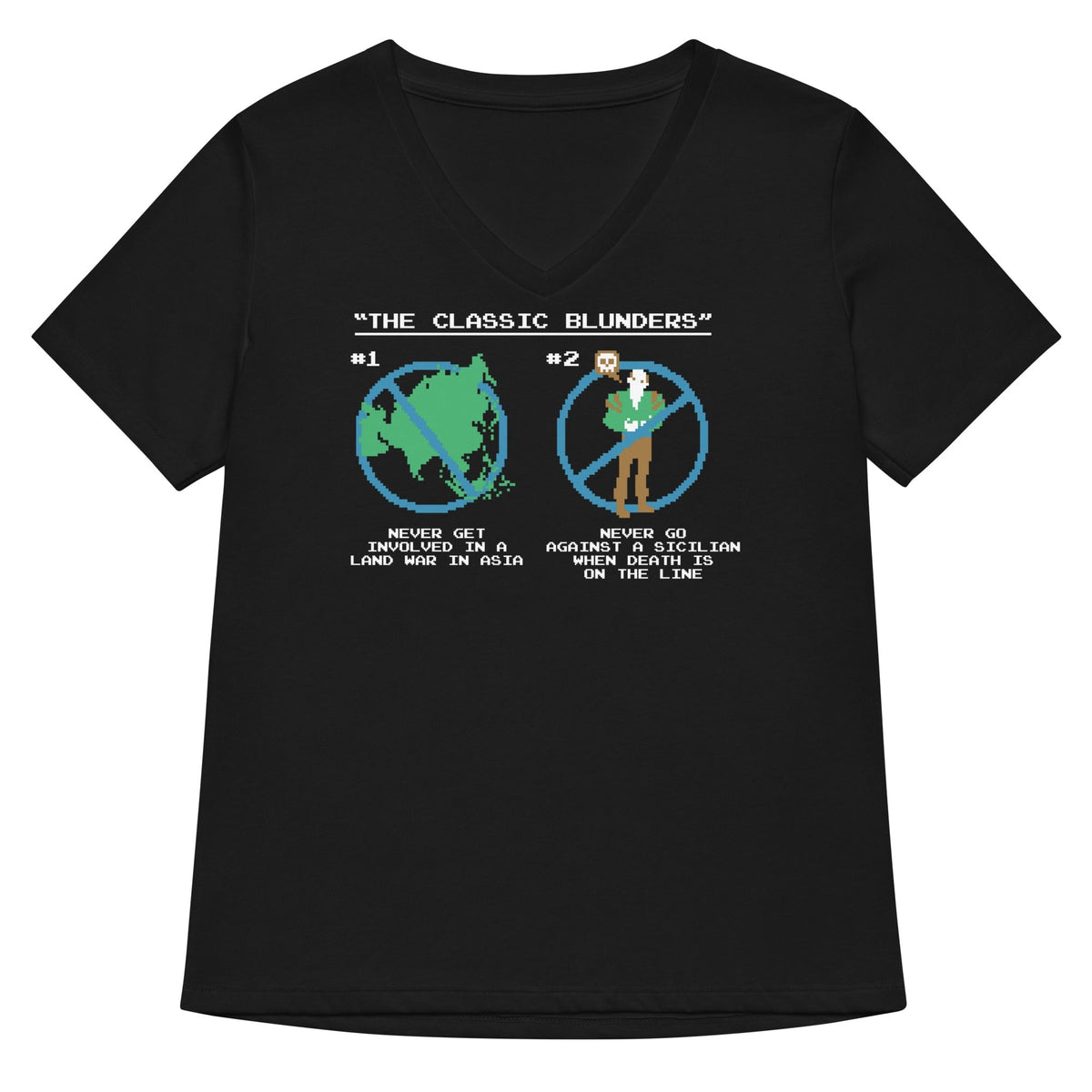 The Classic Blunders Women's V-Neck Tee