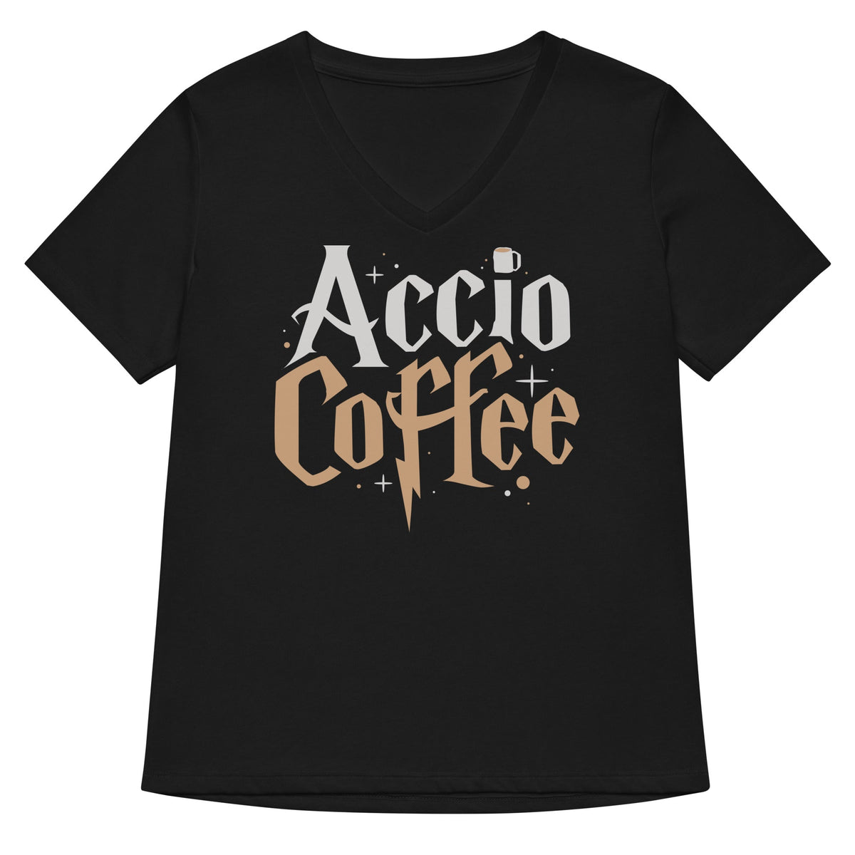 Accio Coffee Women's V-Neck Tee