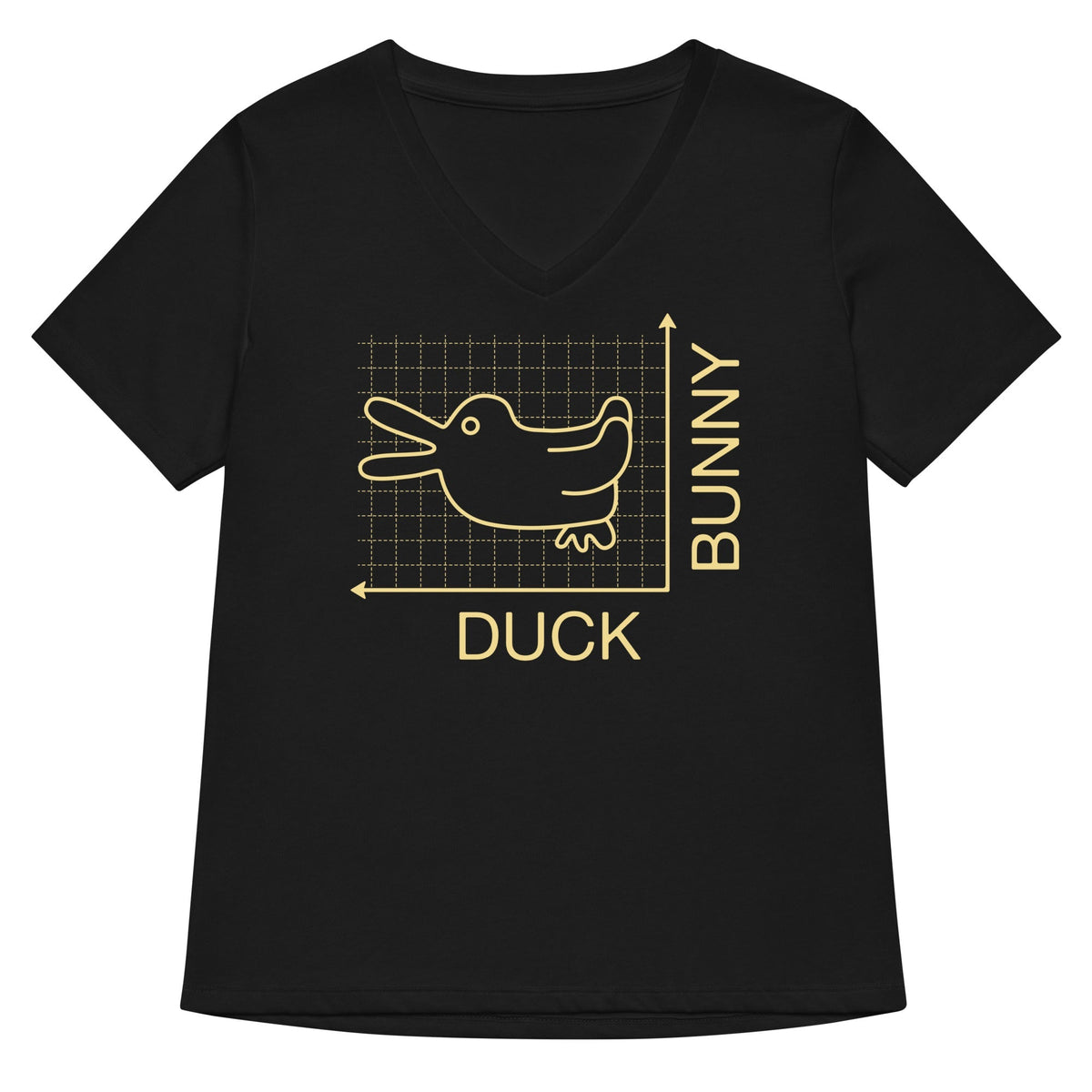 Duck Or Bunny Women's V-Neck Tee