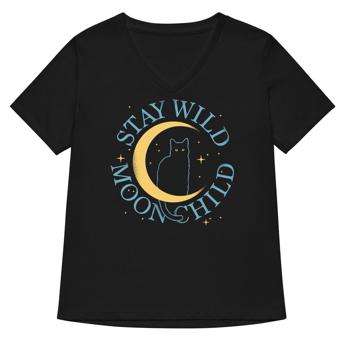 Stay Wild Moon Child Women's V-Neck Tee