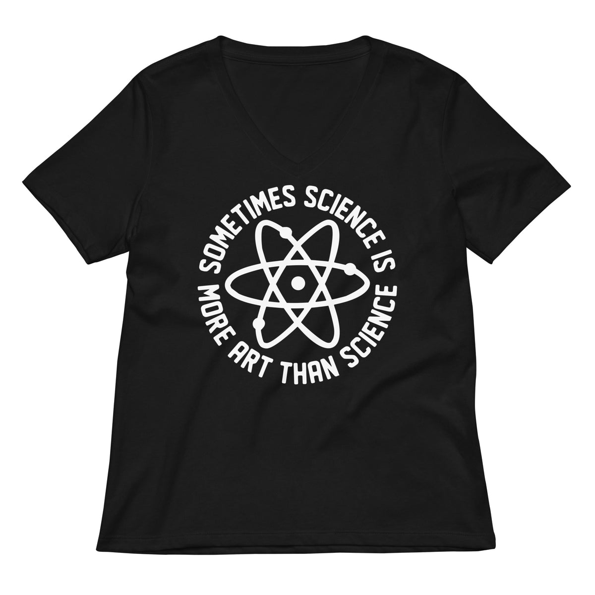 More Art Than Science Women's V-Neck Tee