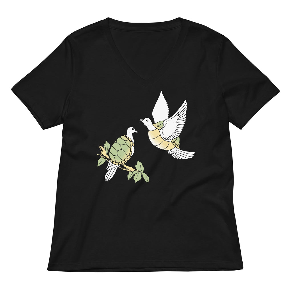 Two Turtle Doves Women's V-Neck Tee