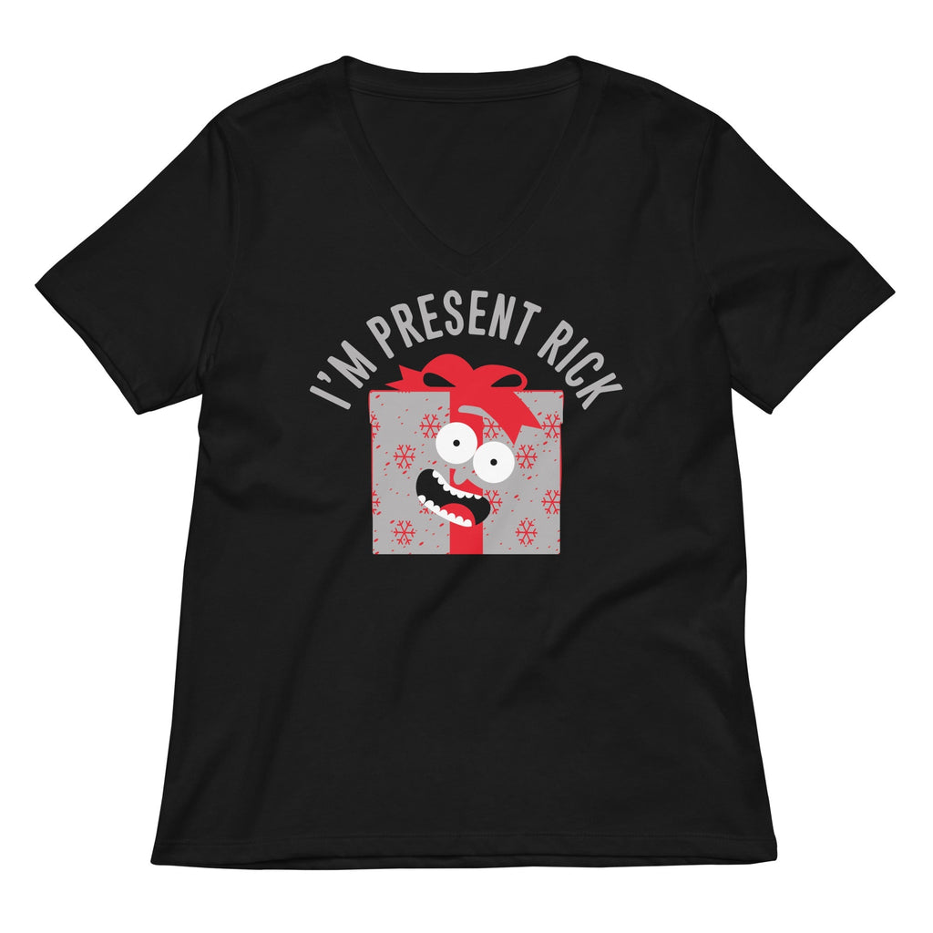 I'm Present Rick Women's V-Neck Tee