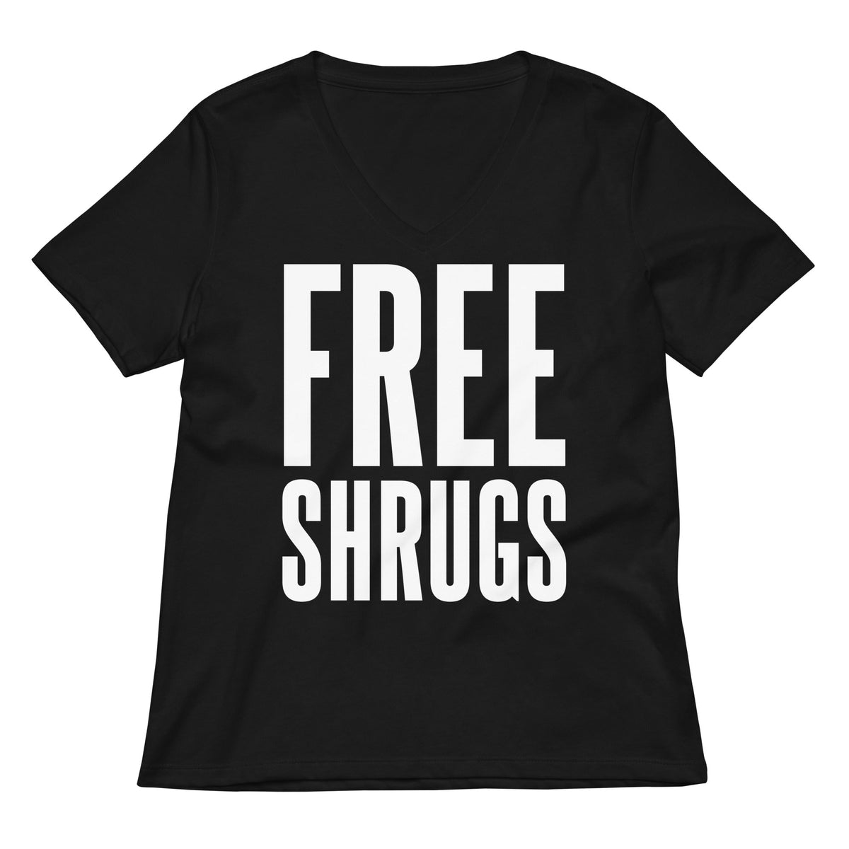 Free Shrugs Women's V-Neck Tee