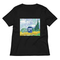 Visiting Van Gogh Women's V-Neck Tee