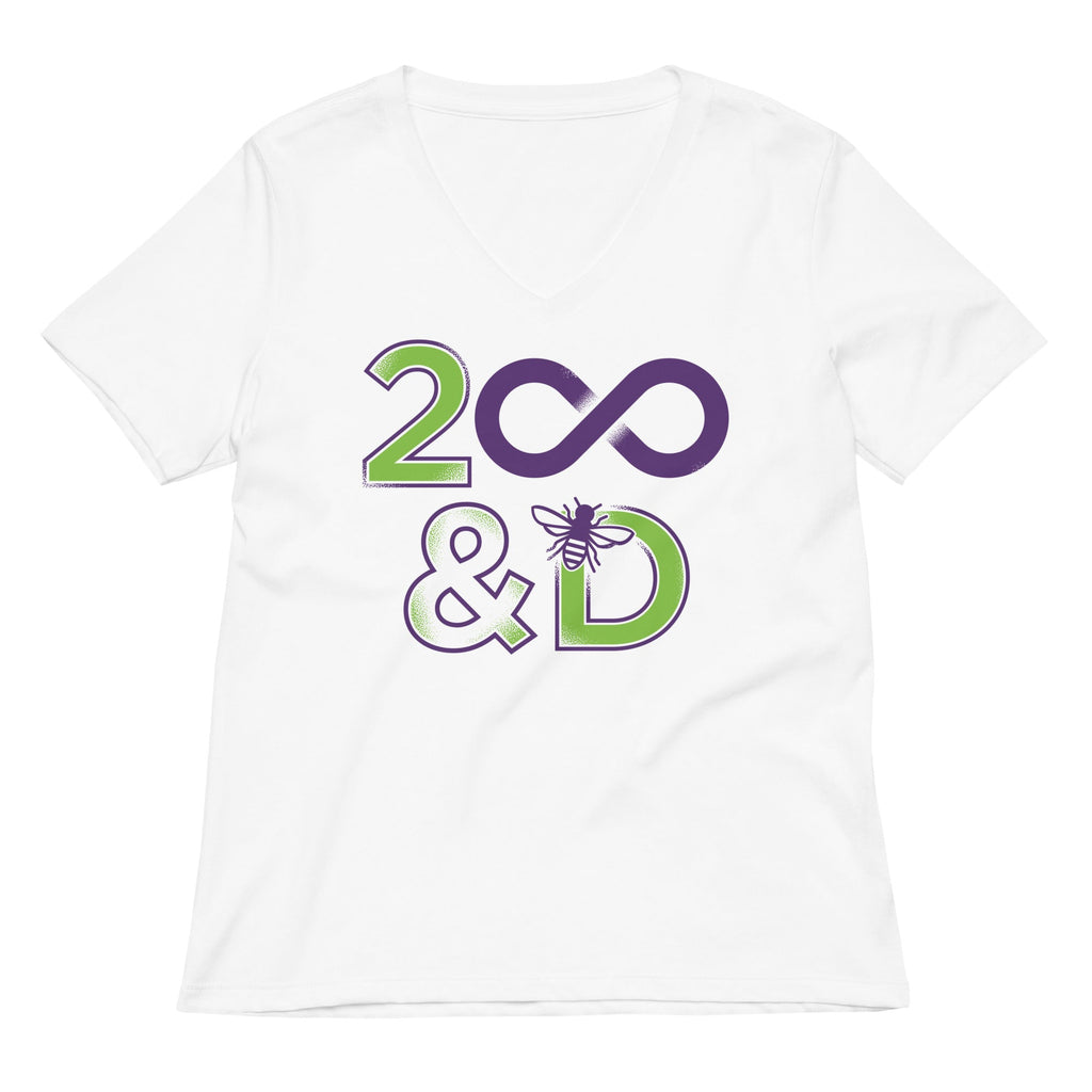 2 Infinity And B On D Women's V-Neck Tee