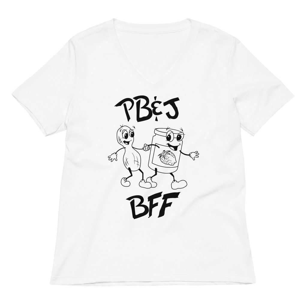 Peanut Butter And Jelly - BFF Women's V-Neck Tee
