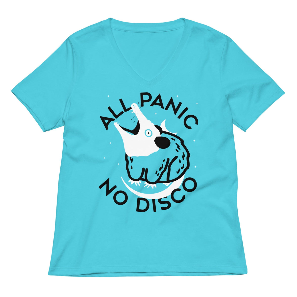 All Panic No Disco Women's V-Neck Tee