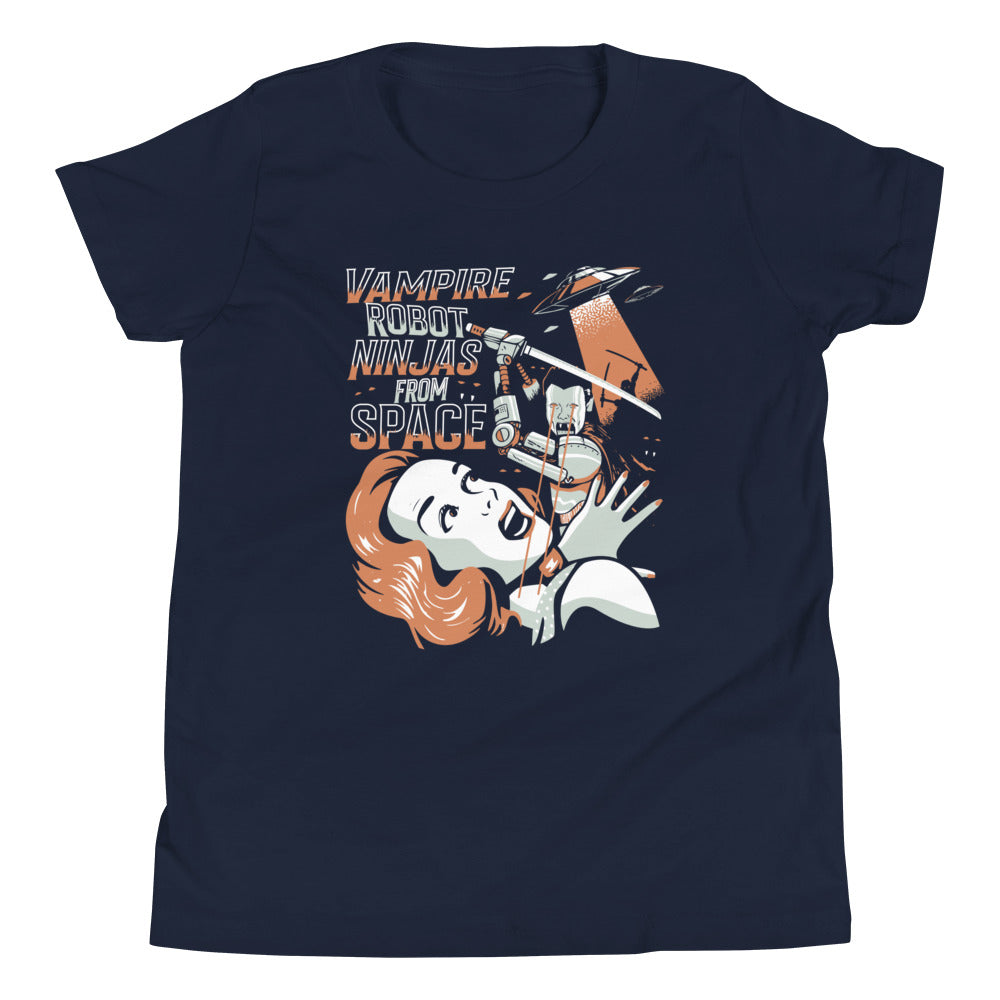 Vampire Robot Ninja From Space Kid's Youth Tee